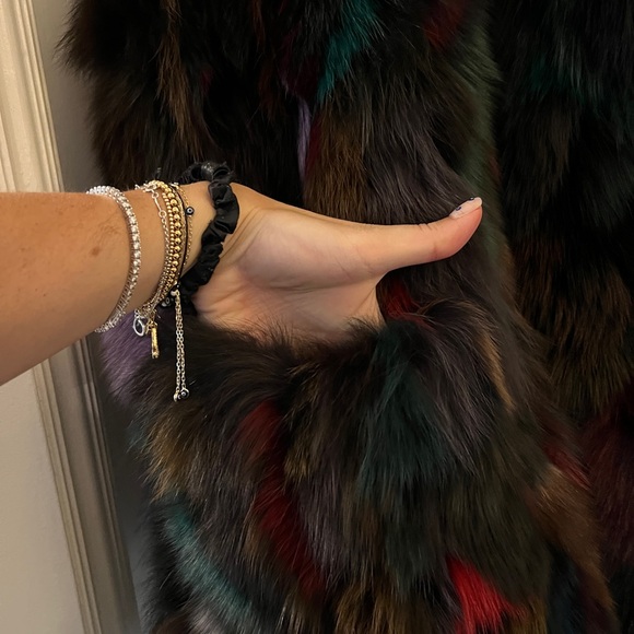 Zadig & Voltaire Deluxe Multicolor Fur Vest - Picture 3 of 10